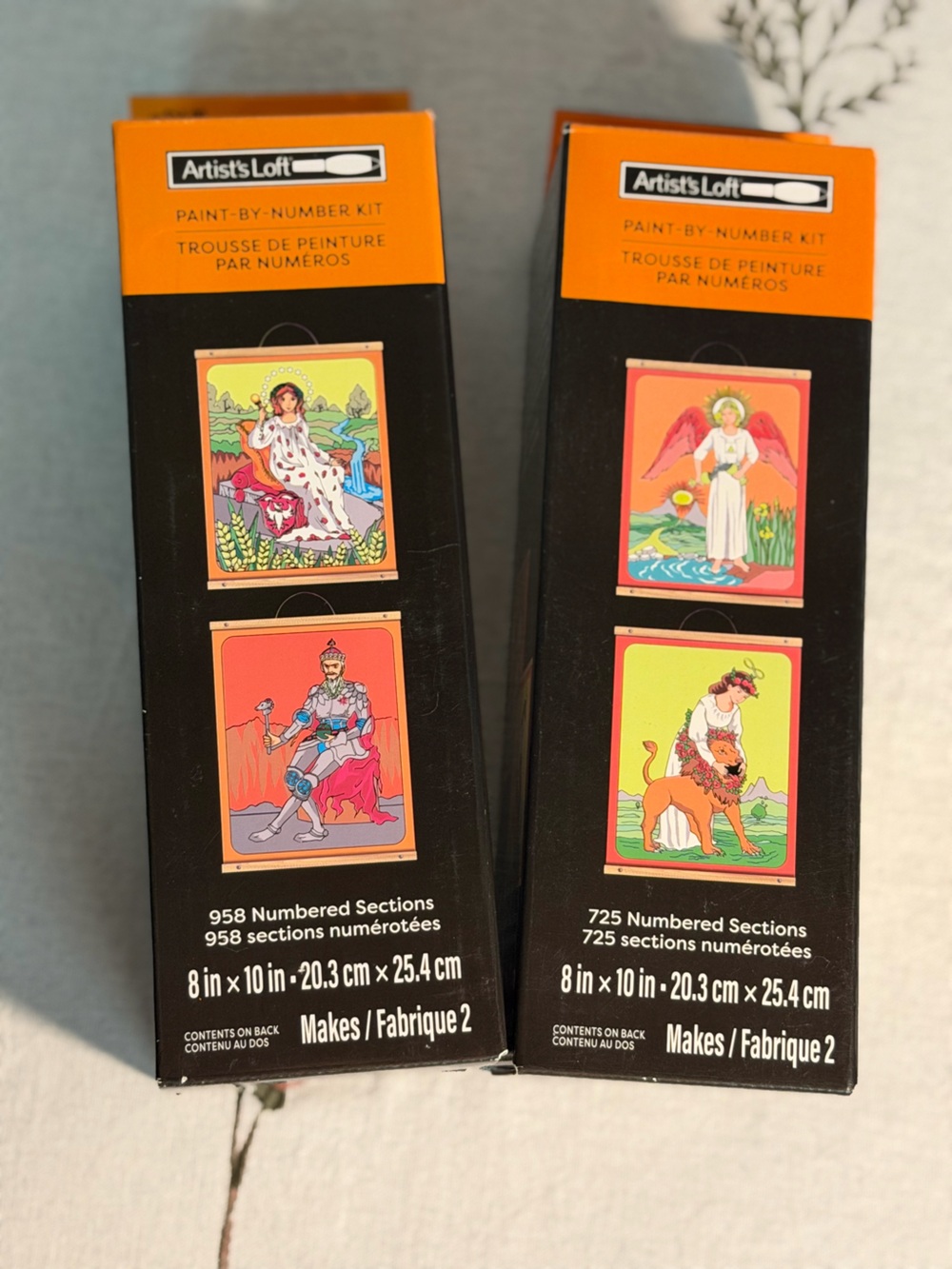 New In Box Set of 2 Artist’s Loft Tarot Paint by Number Kits Halloween